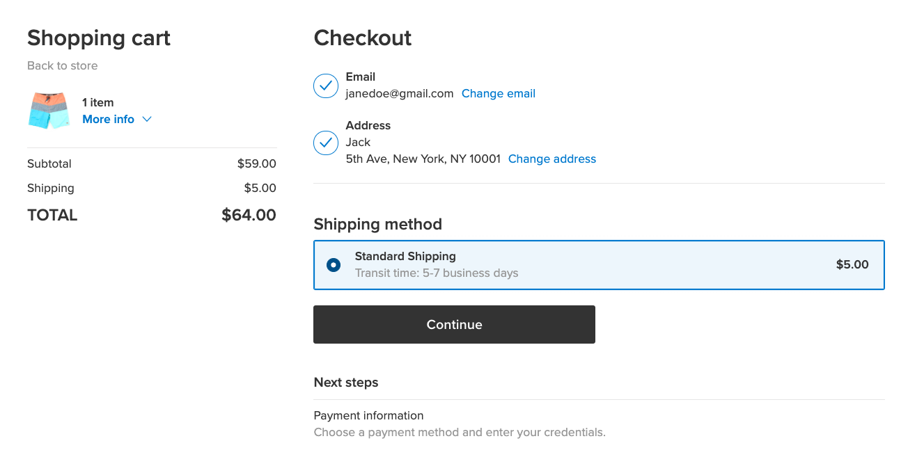 /Flat rate at checkout/